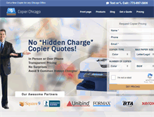Tablet Screenshot of copierchicago.com